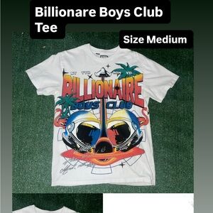Billionaire Boys Club White and Red Graphic Tee